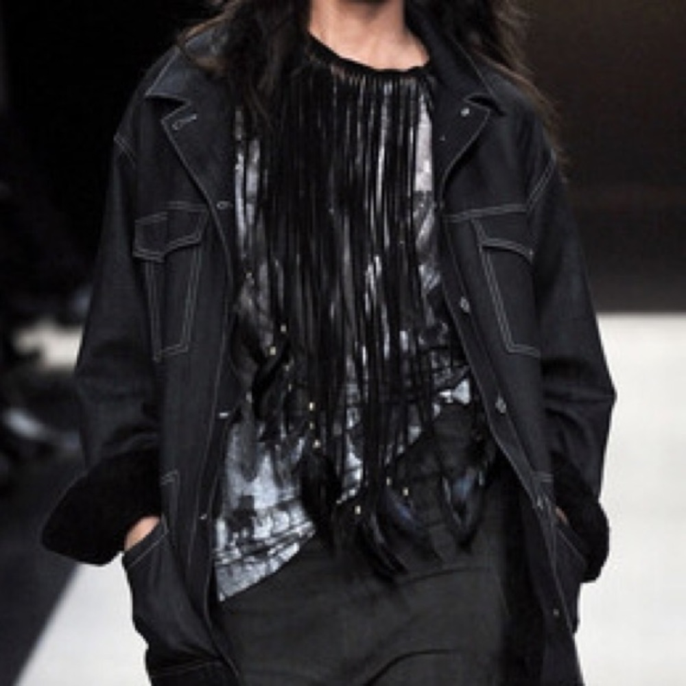 ISABEL MARANT  DAKOTA FEATHER suede  NECKLACE - Picture 7 of 8